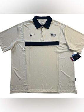 NWT Nike Wake Forest Demon Deacons Polo Shirt Dri-FIT Gold Men’s size XL
